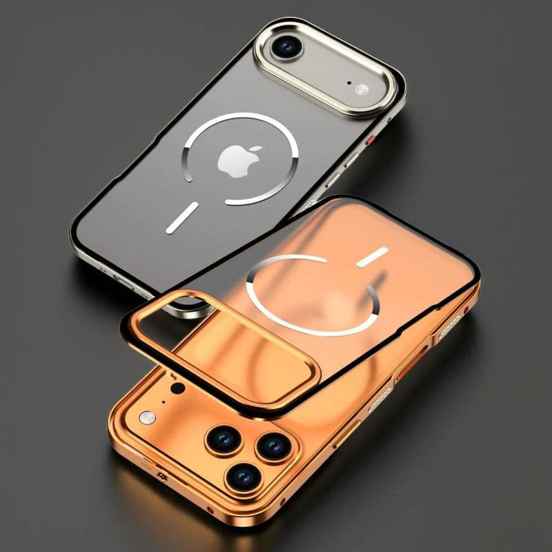 Ultra - Metal Frame Snap Case with Matte Back For iPhone