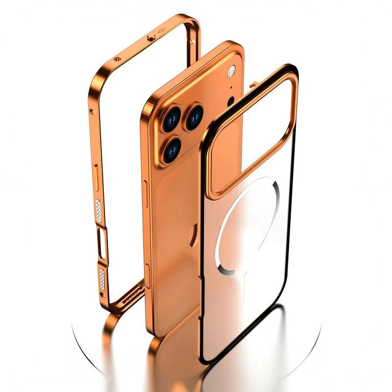 Ultra - Metal Frame Snap Case with Matte Back For iPhone
