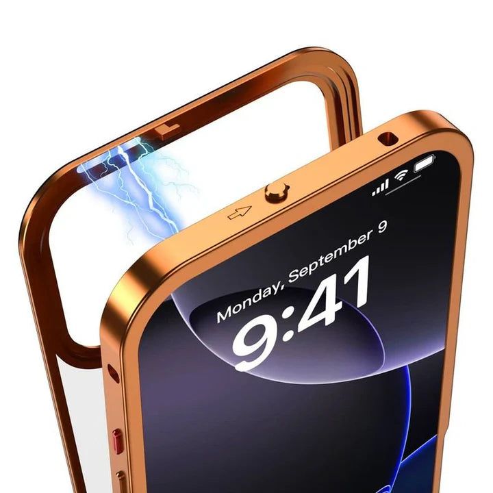 Ultra - Metal Frame Snap Case with Matte Back For iPhone