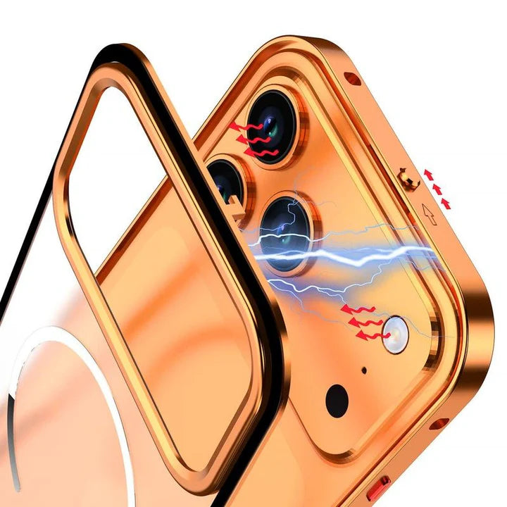Ultra - Metal Frame Snap Case with Matte Back For iPhone